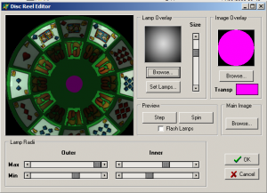 Disc Reel editor / test harness