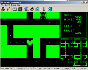 MZ80B Game Screenshot - PacMan #1